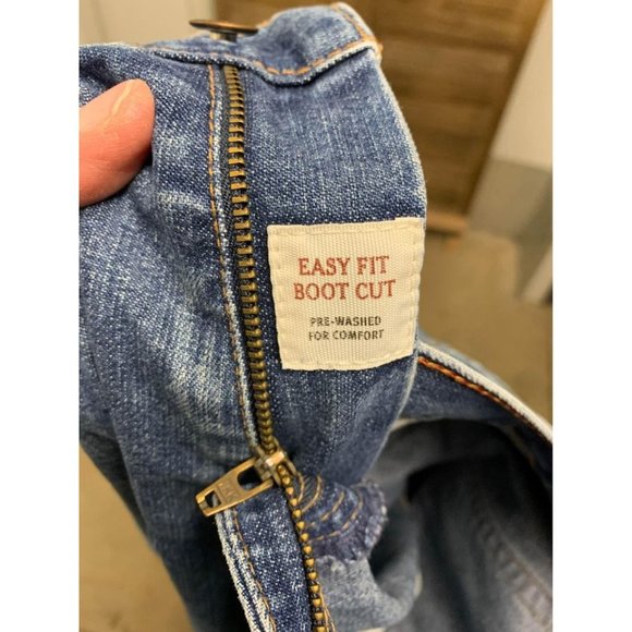 Eddie Bauer Boot Cut Denim Blue Jeans Size 12 Tall - Picture 4 of 6